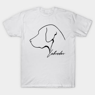 Proud Labrador profile dog Lab lover gift T-Shirt